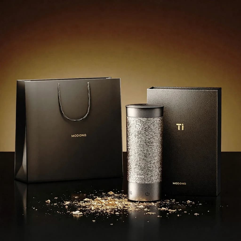 Titanium Přenosný elektrický ohřívací hrnek 350ml dárková krabice