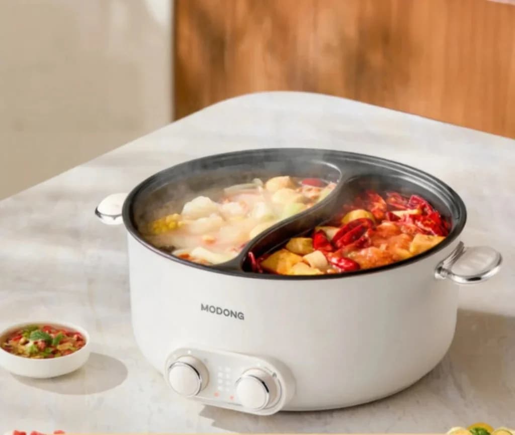 Elektrický hot pot 6L se dvěma zónami a nezávislou regulací teploty