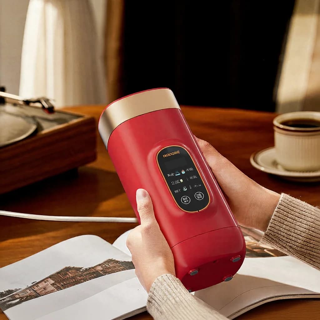 Přenosný elektrický ohřívací hrnek na vodu 650ml 304 vložka 220V