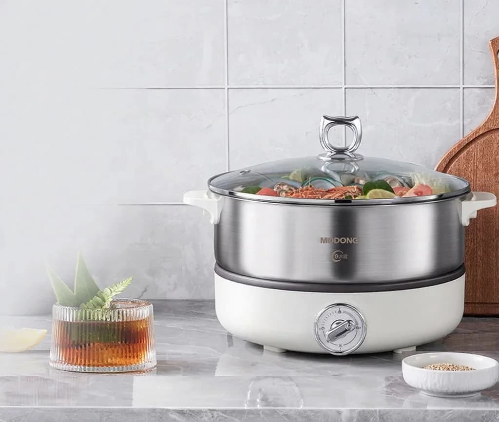 Dělený elektrický hot pot s nerezovou vložkou 1500W
