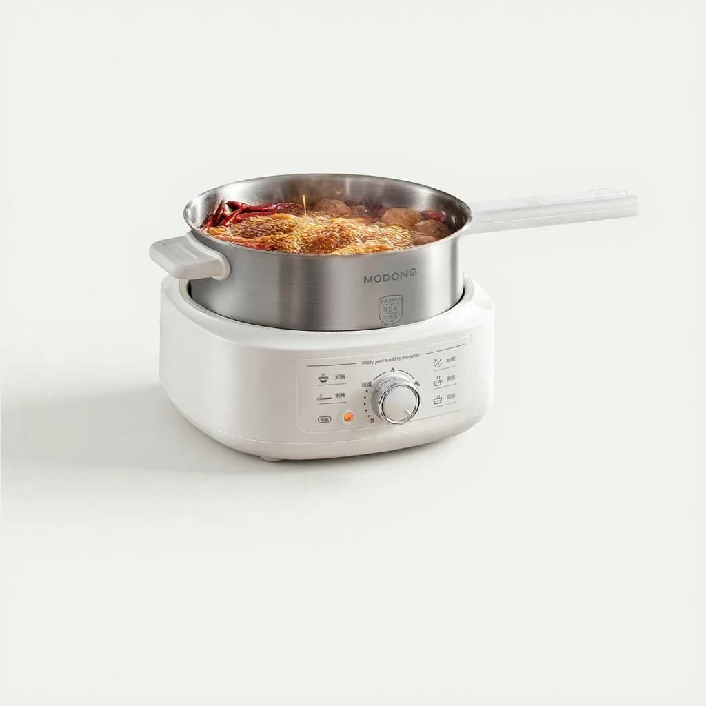 Nerezový elektrický hotpot s napařovačem, 3L, 220V