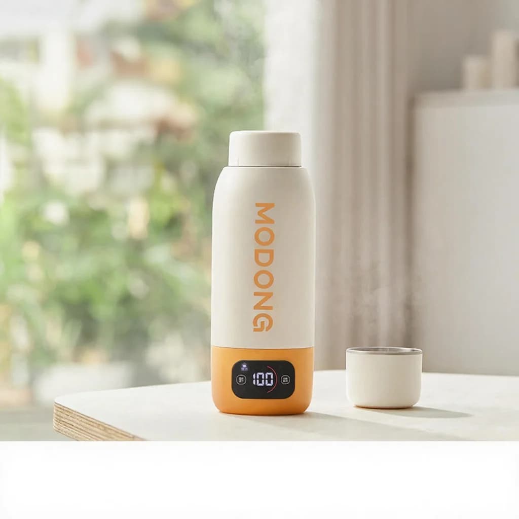 Přenosný elektrický ohřívací hrnek na vodu 600 ml, vložka 316, vakuově izolovaný
