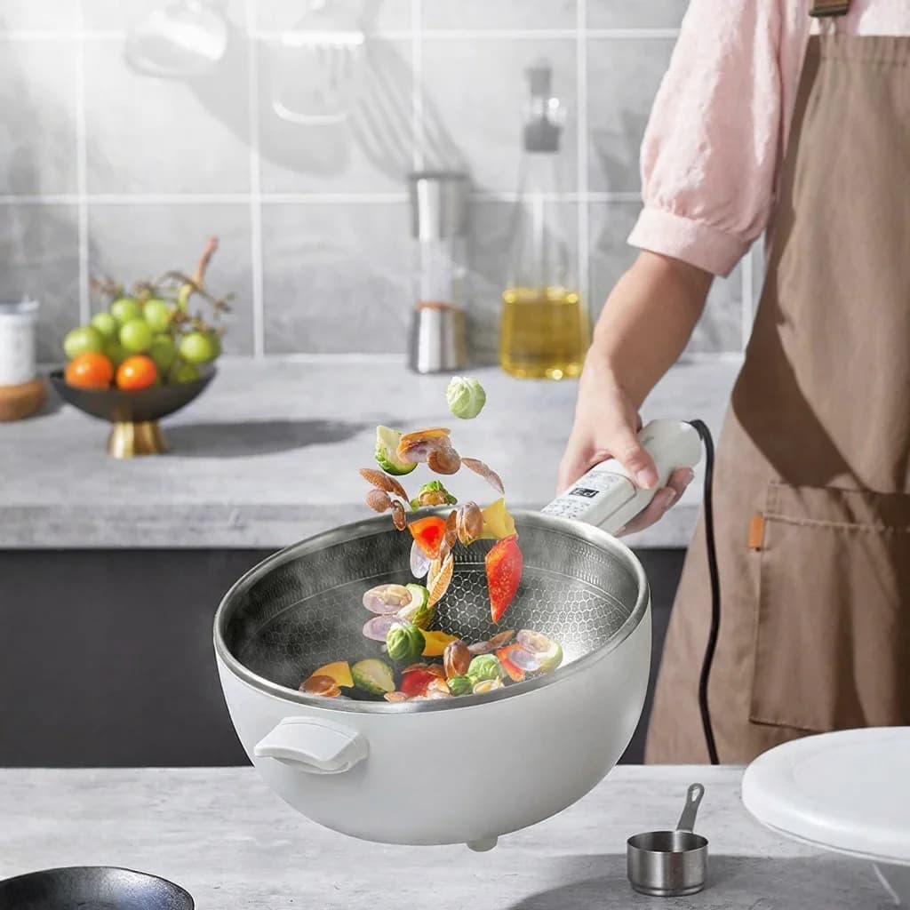 Elektrický multifunkční hot pot s napařovací nádobou 5L 220V