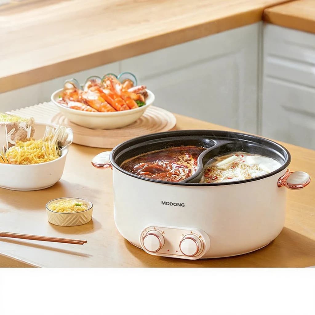 Dvouovládací elektrický hotpot 6L, velká kapacita, nepřilnavý