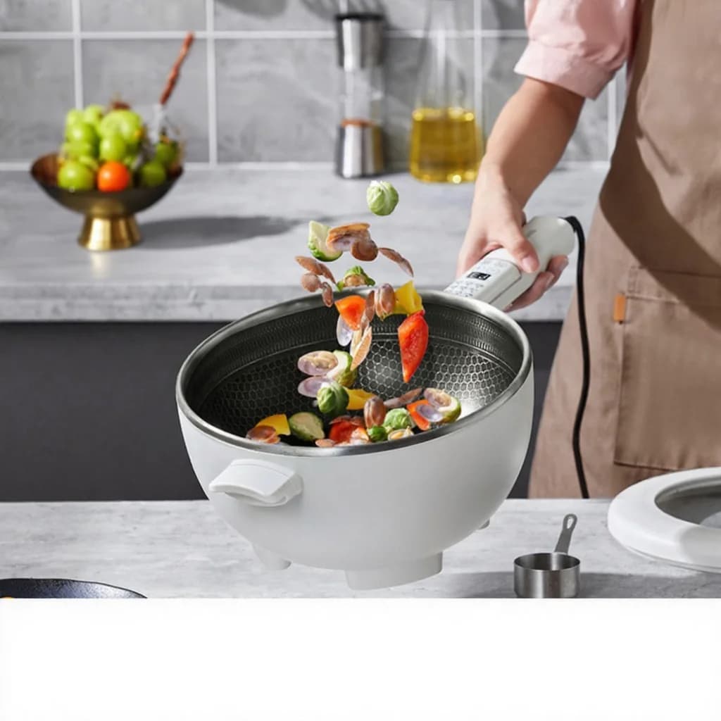 Elektrický multifunkční hot pot s napařovací nádobou 5L 220V