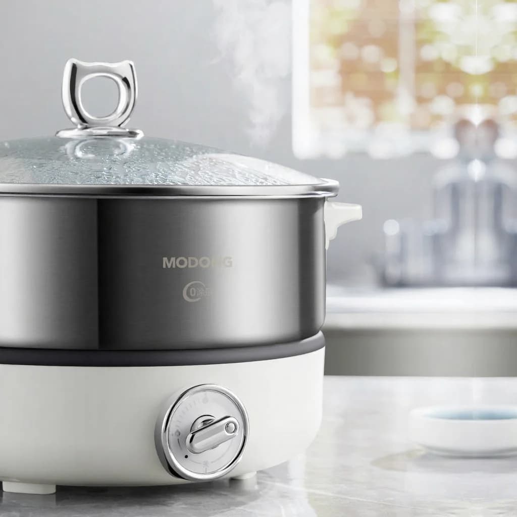 Dělený elektrický hot pot s nerezovou vložkou 1500W