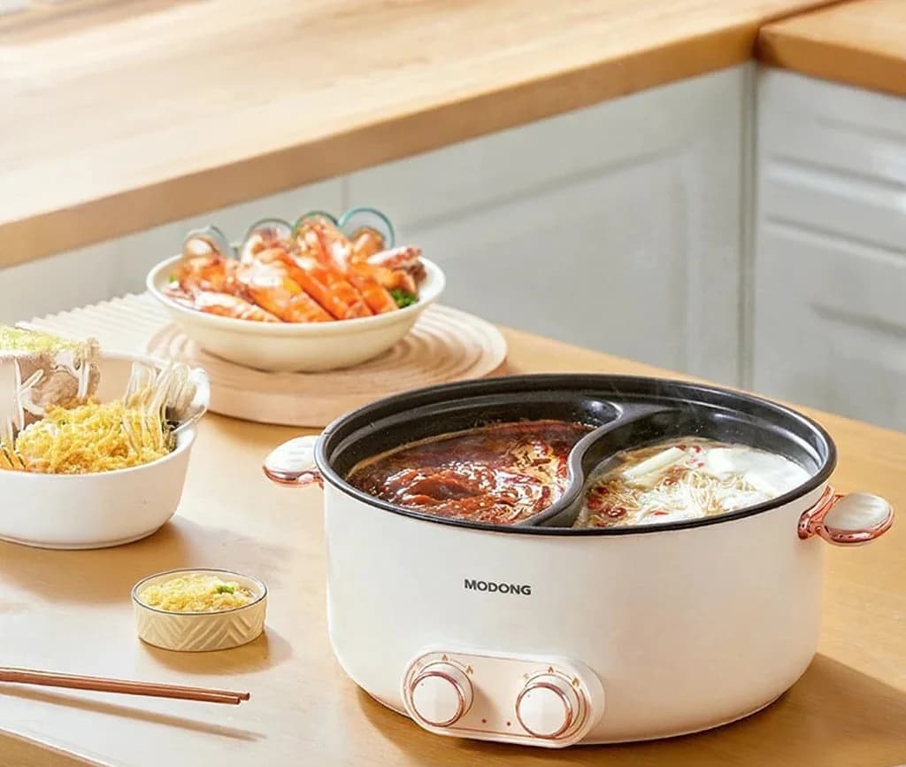 Dvouovládací elektrický hotpot 6L, velká kapacita, nepřilnavý