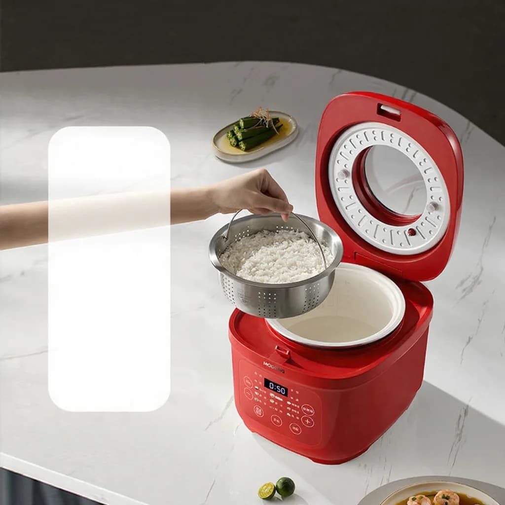 Elektrický rýžovar 3L s keramickou vnitřní nádobou, 600W