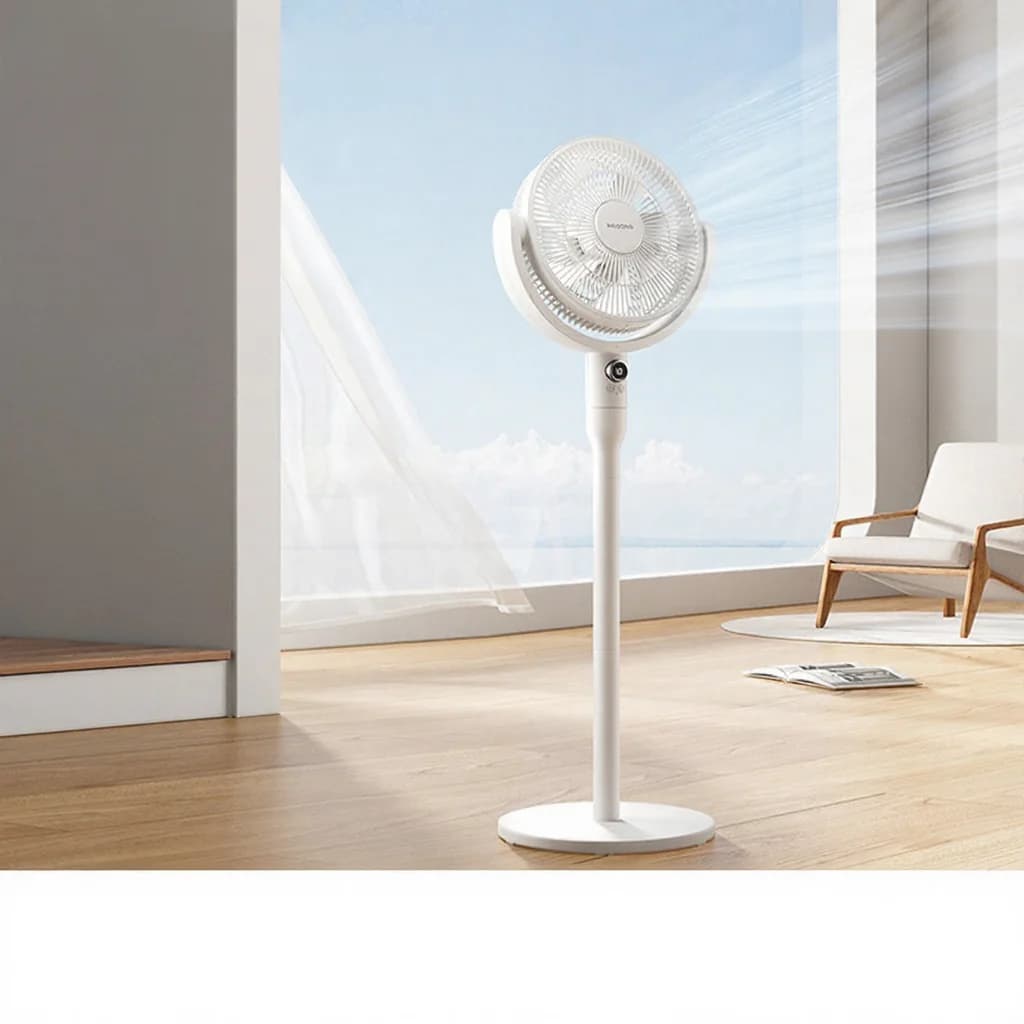 Stolní cirkulační ventilátor s hlasovým ovládáním a oscilací