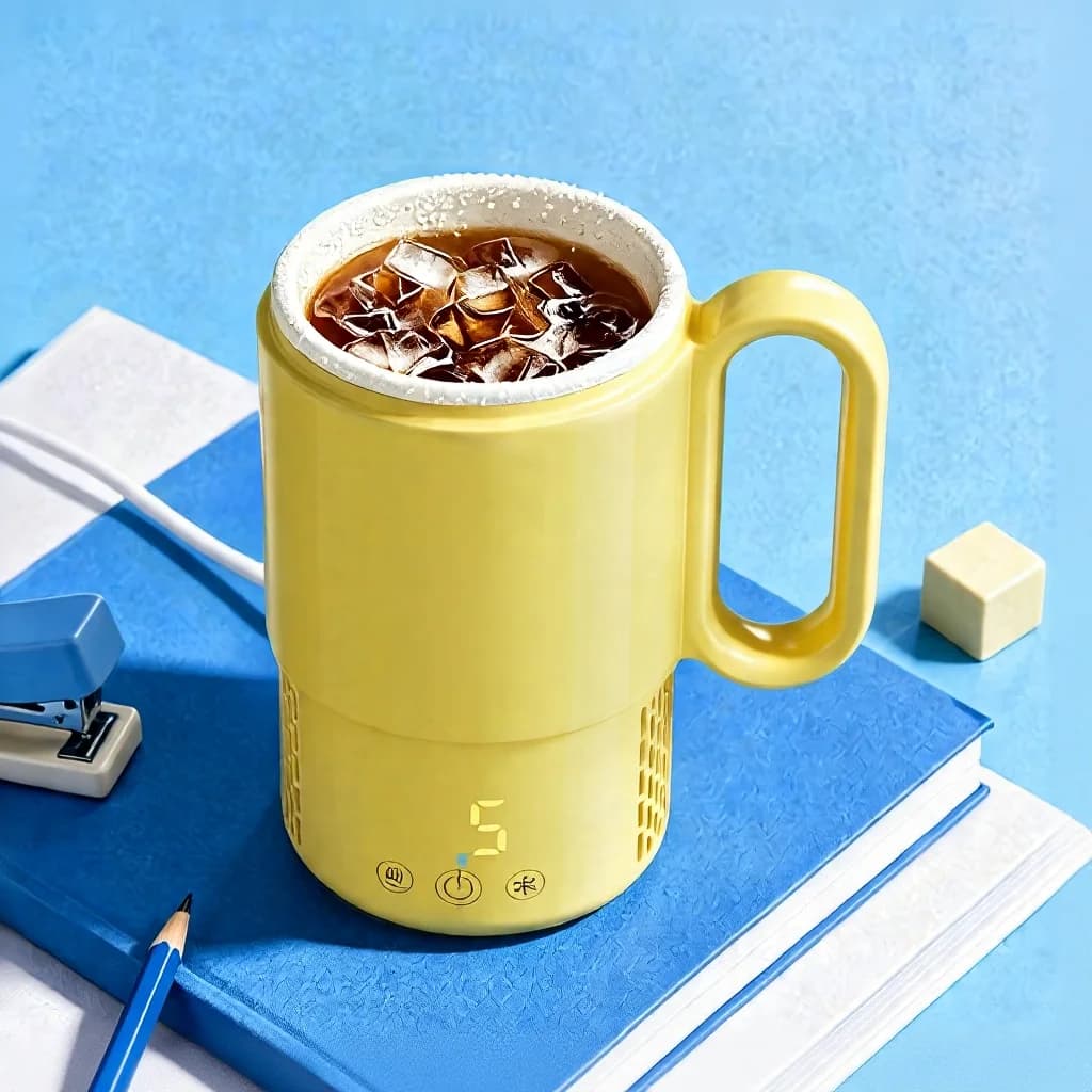 Přenosný ohřívací a chladicí hrnek 450 mL 36 W s dotykovým ovládáním