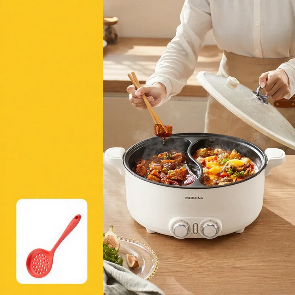 Elektrický dvouzónový hot pot 6L 7L 8L s dotykovým ovládáním