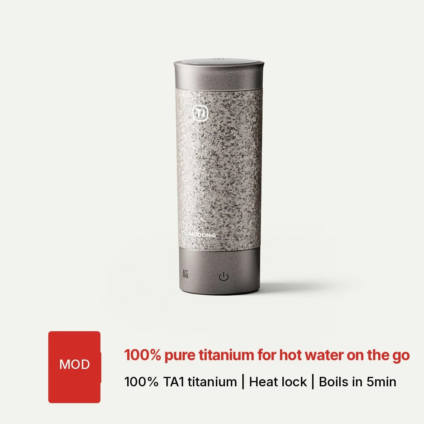 Titanium Přenosný elektrický ohřívací hrnek 350ml dárková krabice