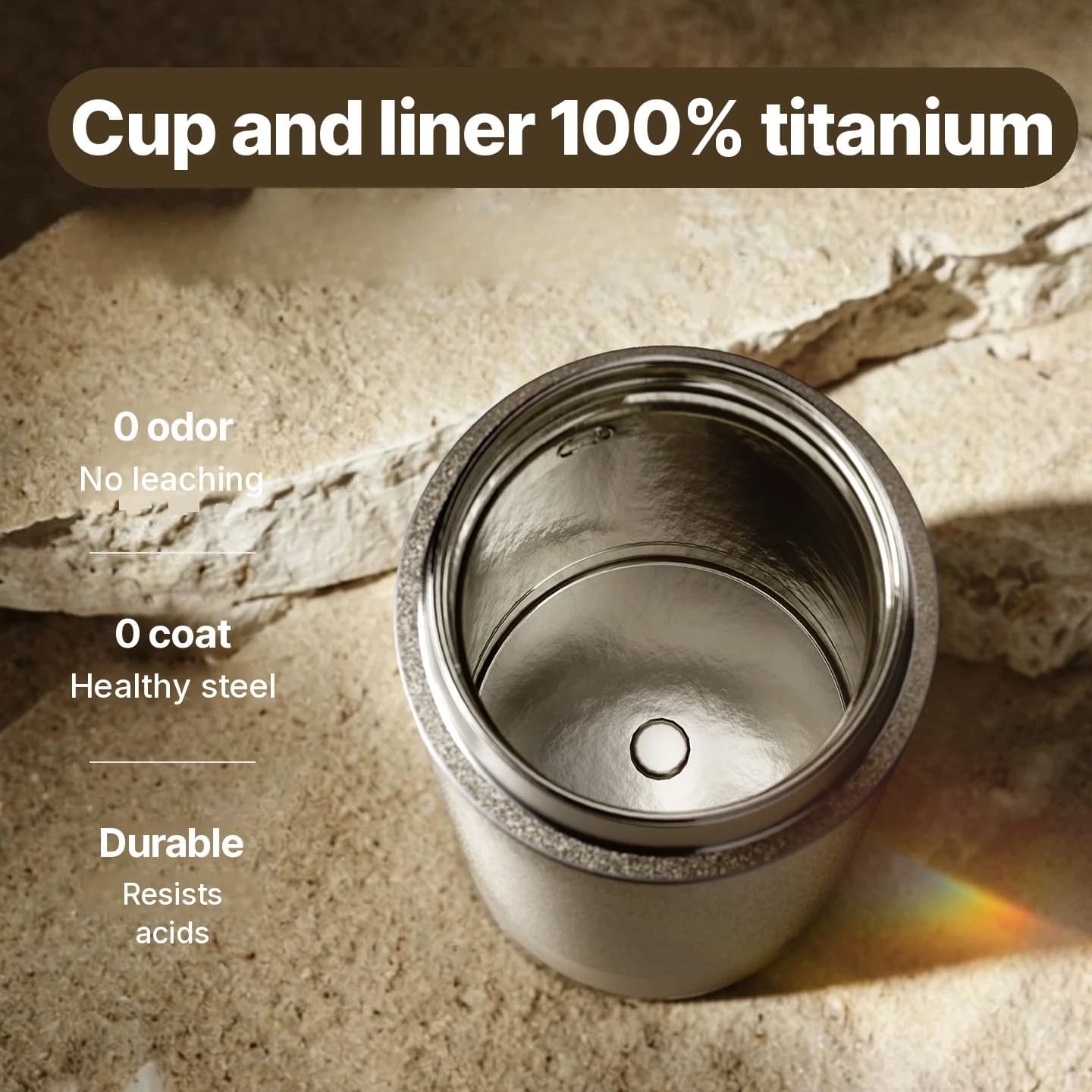 Titanium Přenosný elektrický ohřívací hrnek 350ml dárková krabice