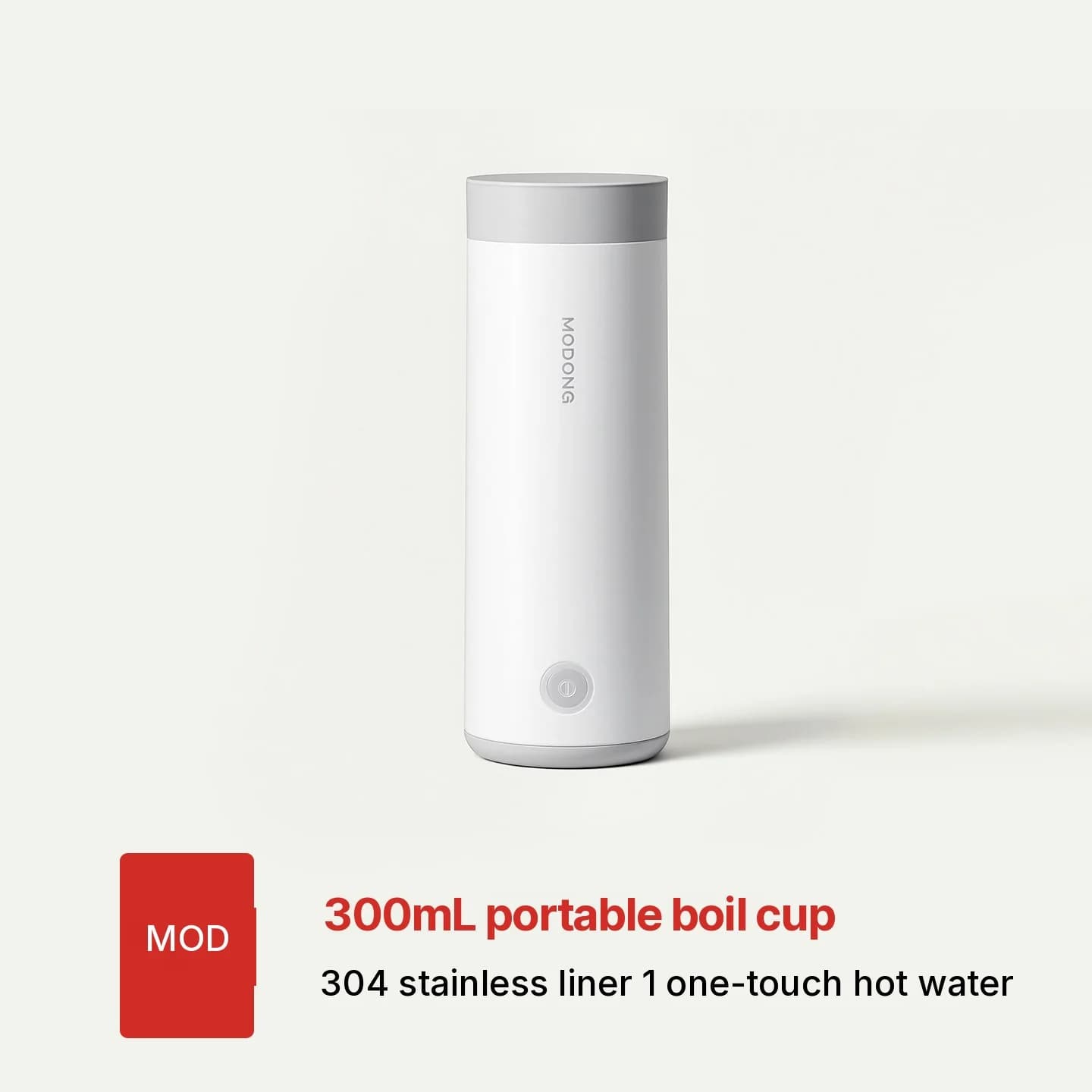 Přenosný elektrický ohřívací hrnek na vodu s vložkou 304, 300 ml