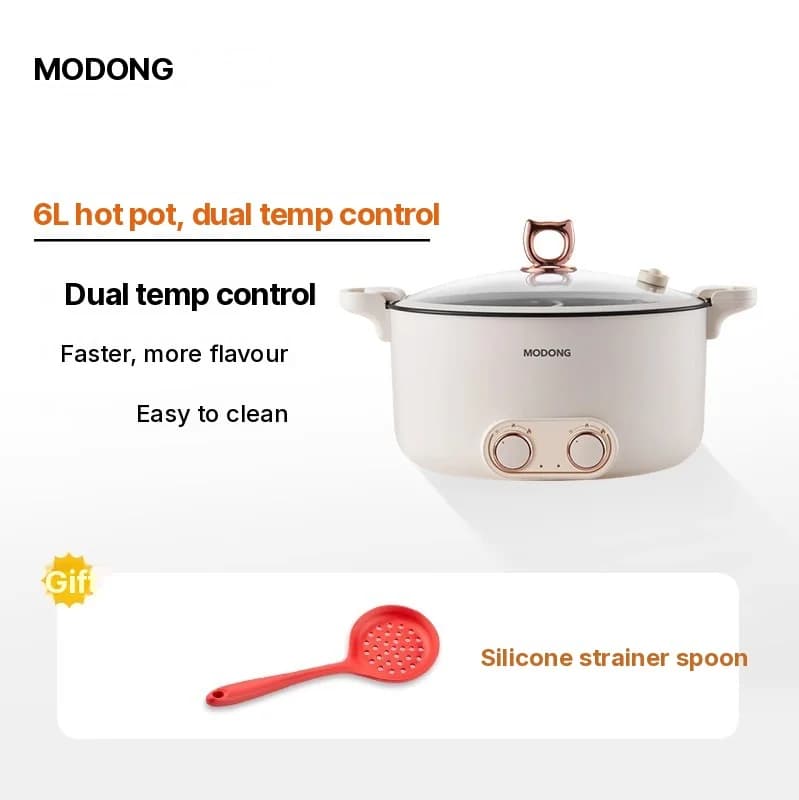 Elektrický hot pot s přepážkou 6L-8L, 220V, 5-6 osob