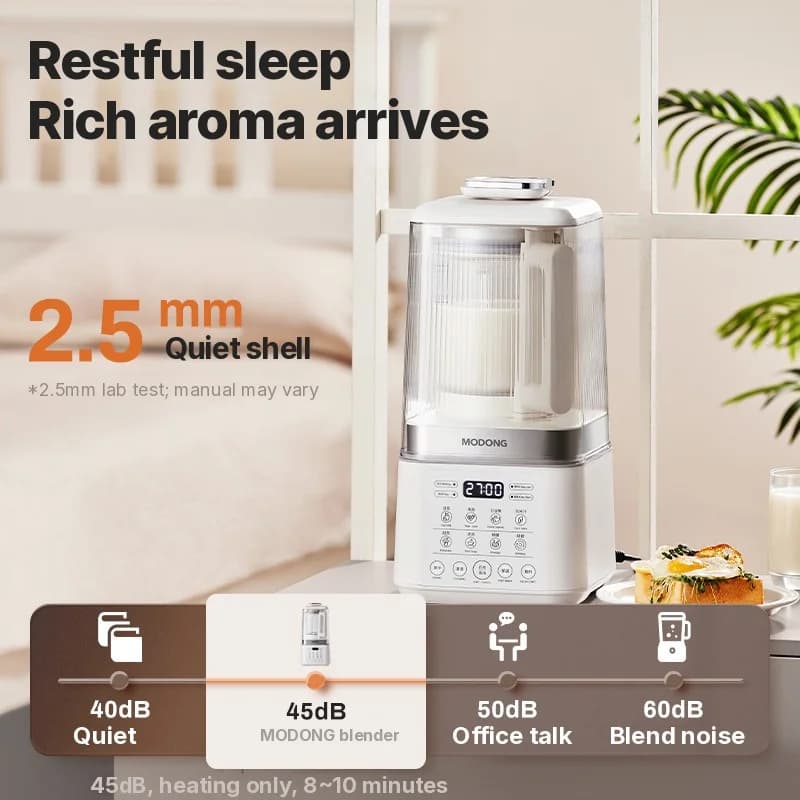 Ohřívací mixér se dvěma nádobami a automatickým udržováním tepla