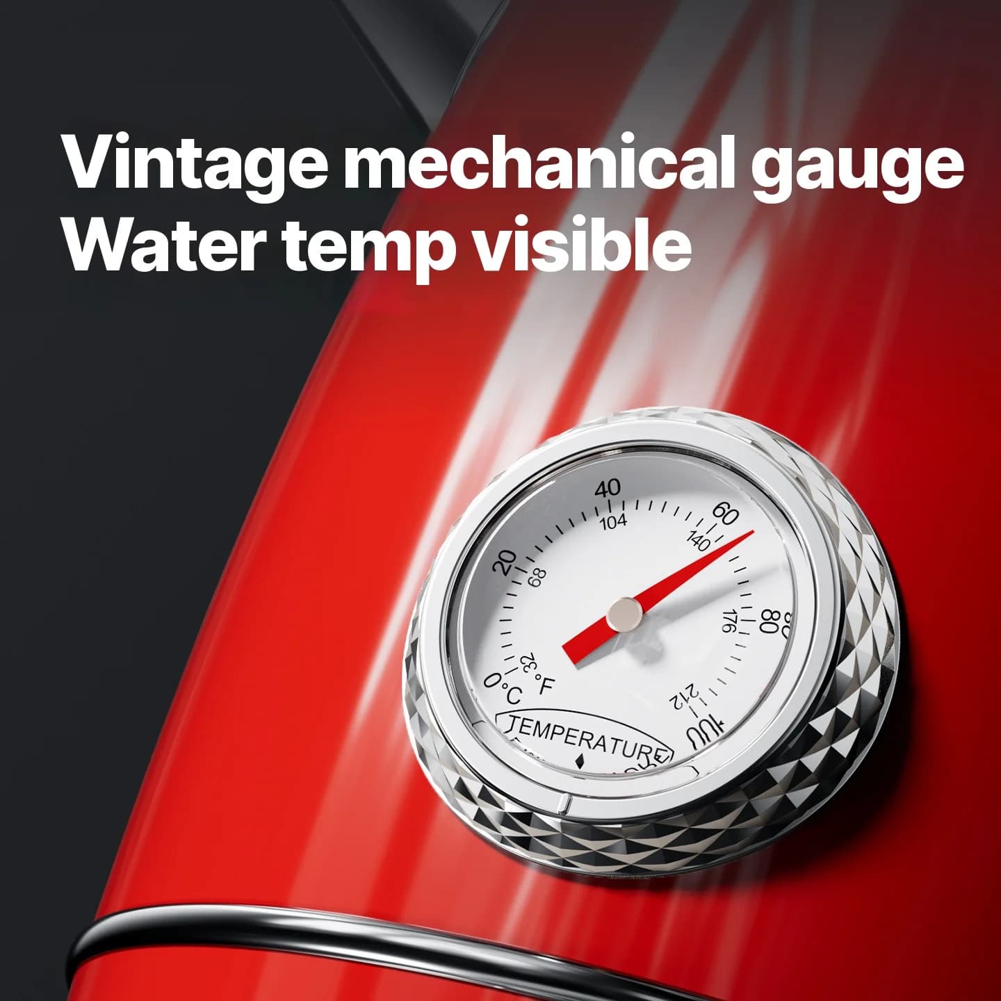 Nerezová elektrická konvice s teploměrem 1,8 l