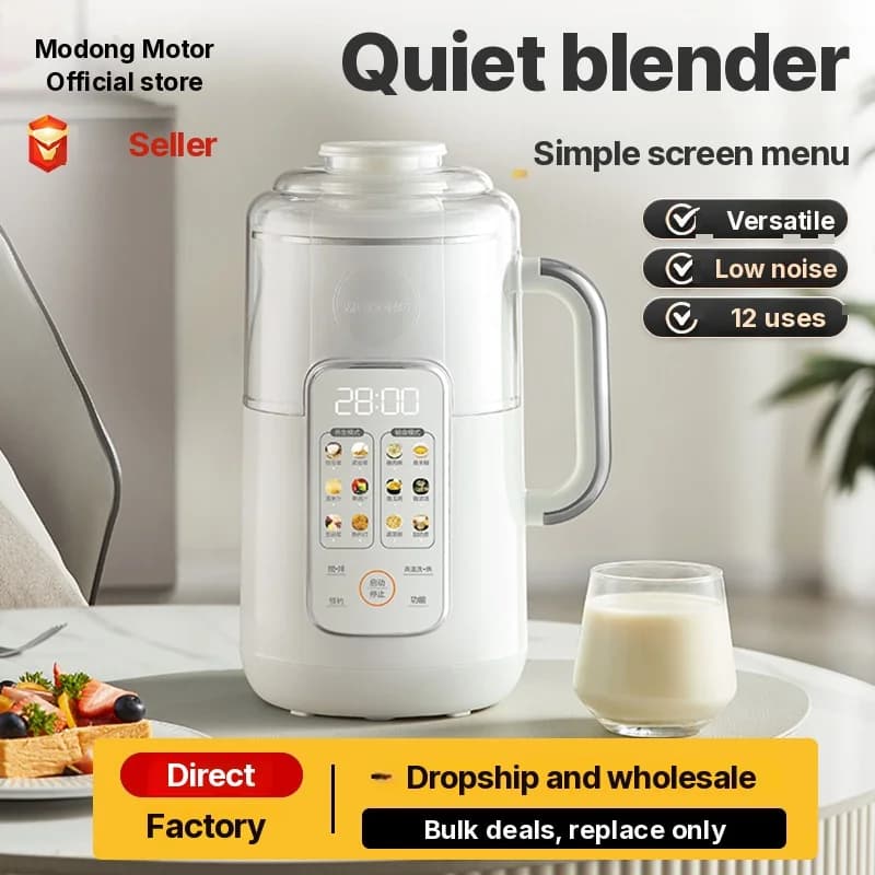 Topný mixér s objemem 1,2 l, dotykové ovládání, nerezová ocel