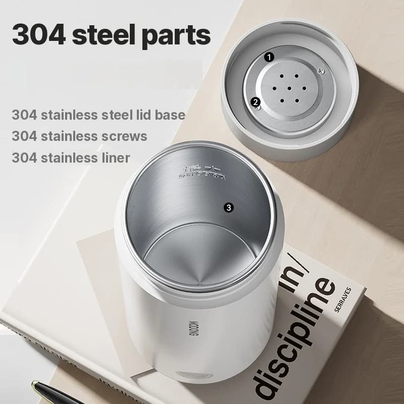 Přenosný elektrický ohřívač vody, vložka 304, 300 ml