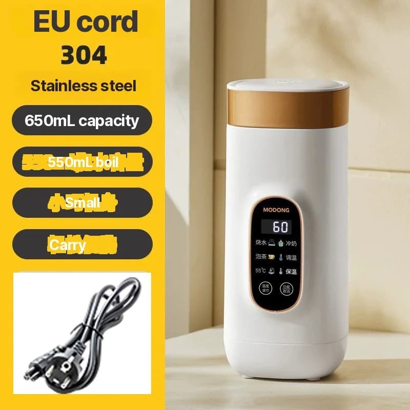 Přenosný elektrický ohřívací hrnek 650 ml s vložkou 304 nebo 316