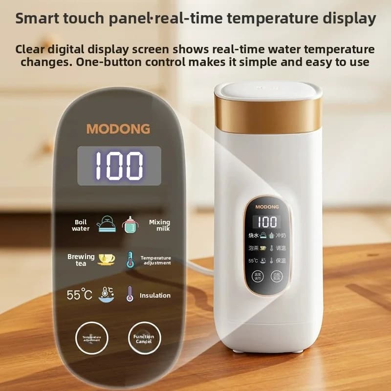 Přenosný elektrický ohřívací hrnek 650 ml s vložkou 304 nebo 316