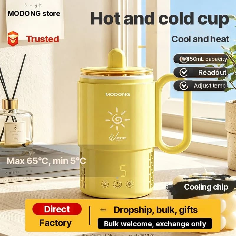 Mini chladicí a ohřívací hrnek 450mL 36W s dotykovým ovládáním