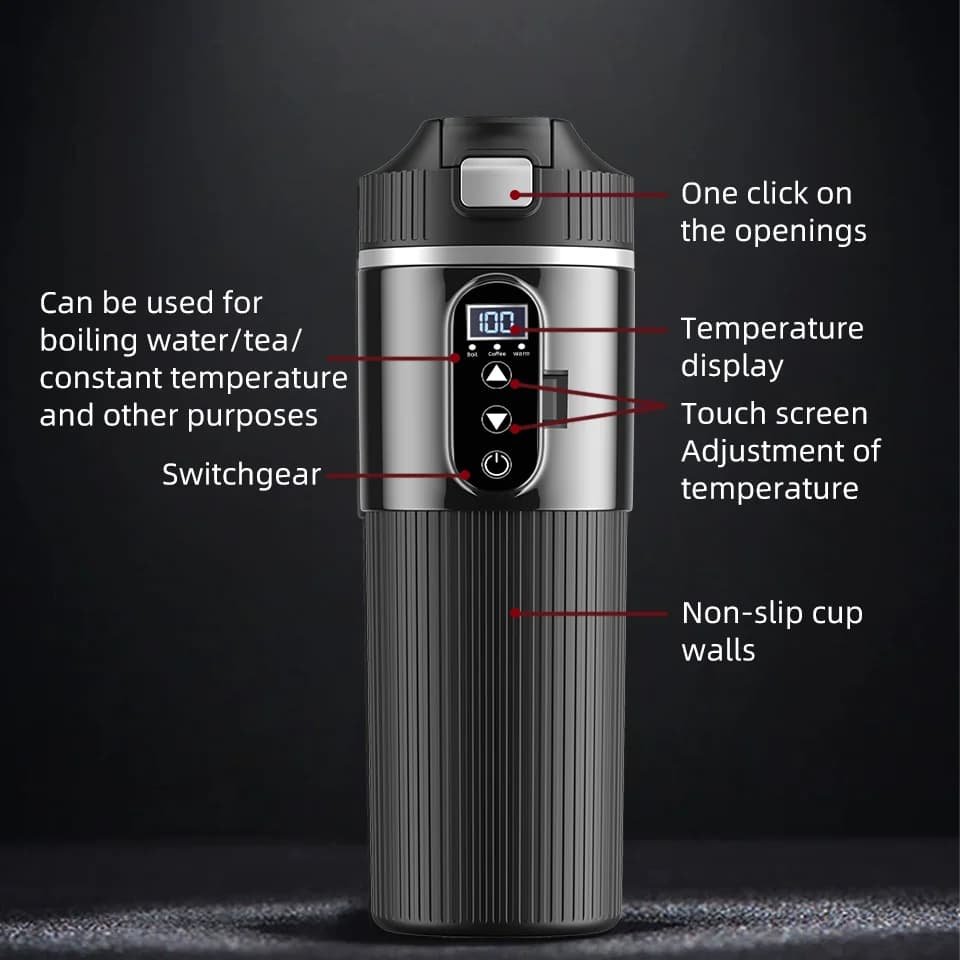Elektrický vyhřívací hrnek 500ml 12V/24V