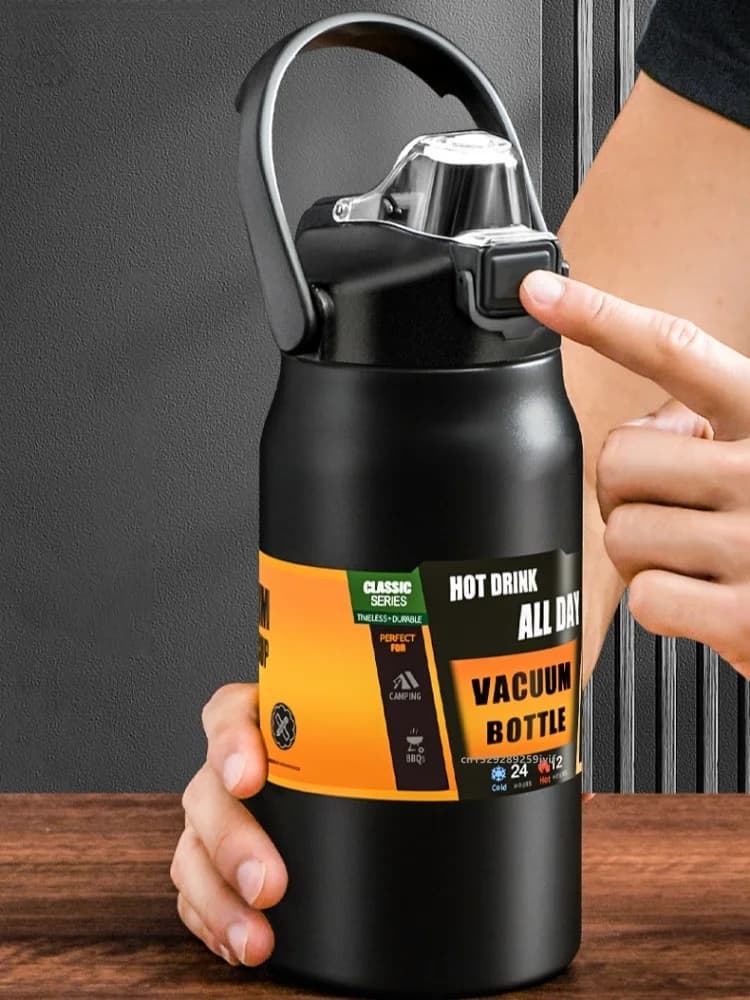 Velká sportovní termoska se slámkem 0.8-1.5L