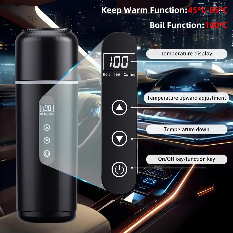 500ml 12V/24V Ohřívací hrnek do auta