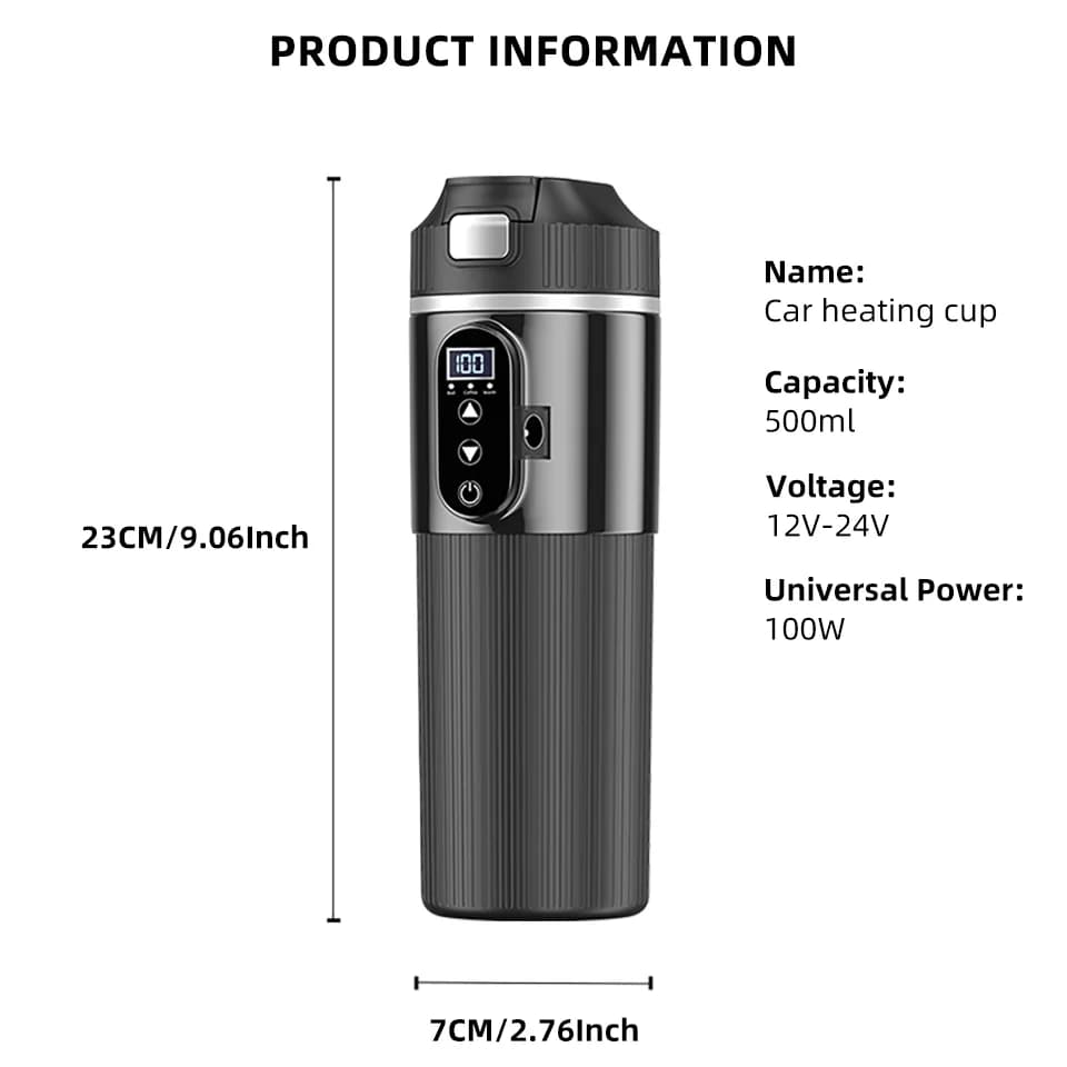 Elektrický vyhřívací hrnek 500ml 12V/24V