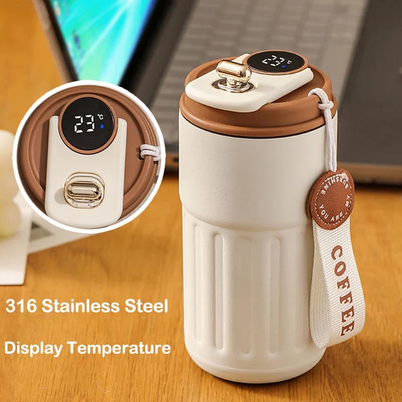 450ml termohřnek s displejem teploty